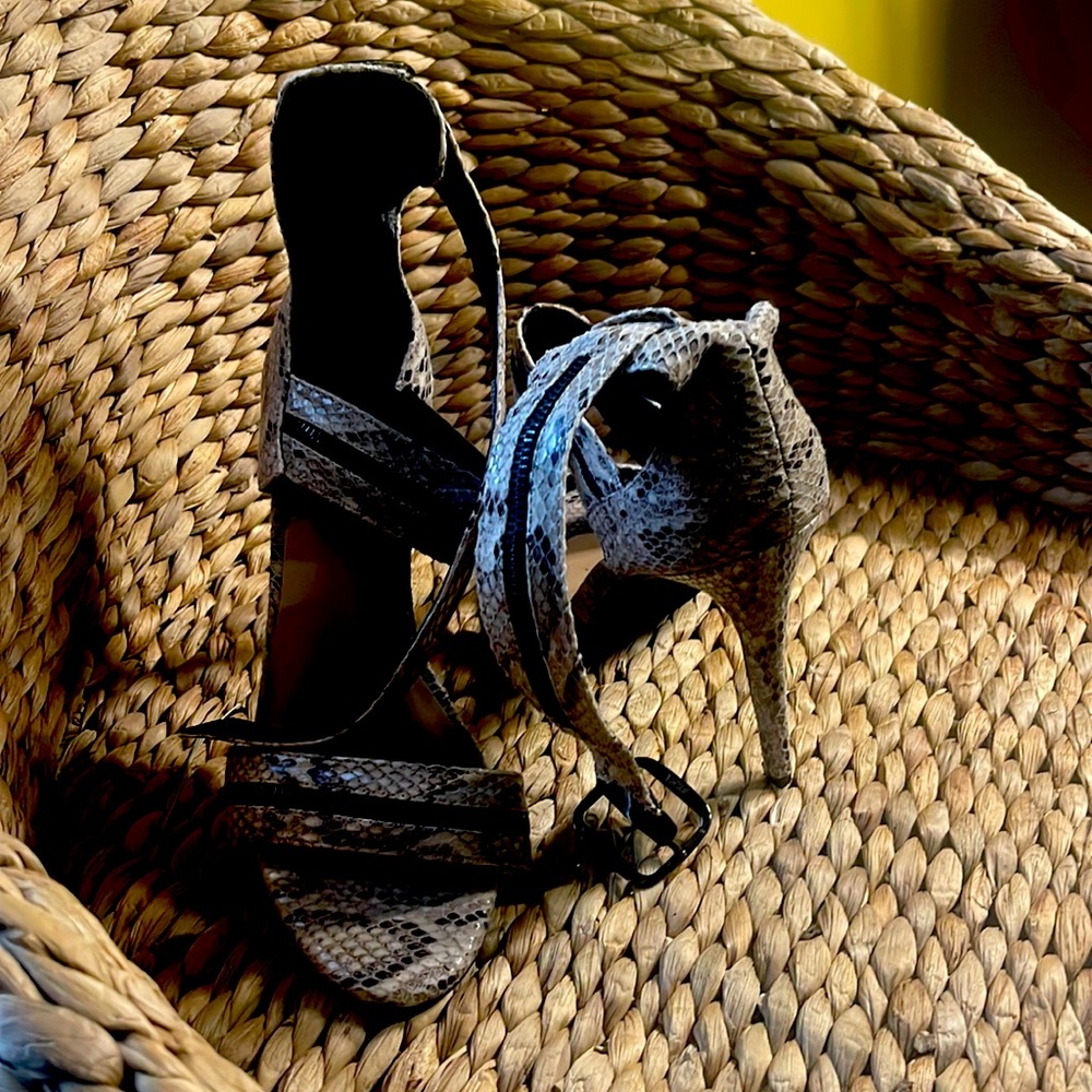 Snake skin heels